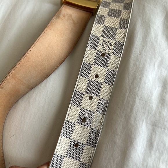 Louis Vuitton Waist Belt Damier Azur LV Initiales Damier Azur Pattern - Picture 5 of 12